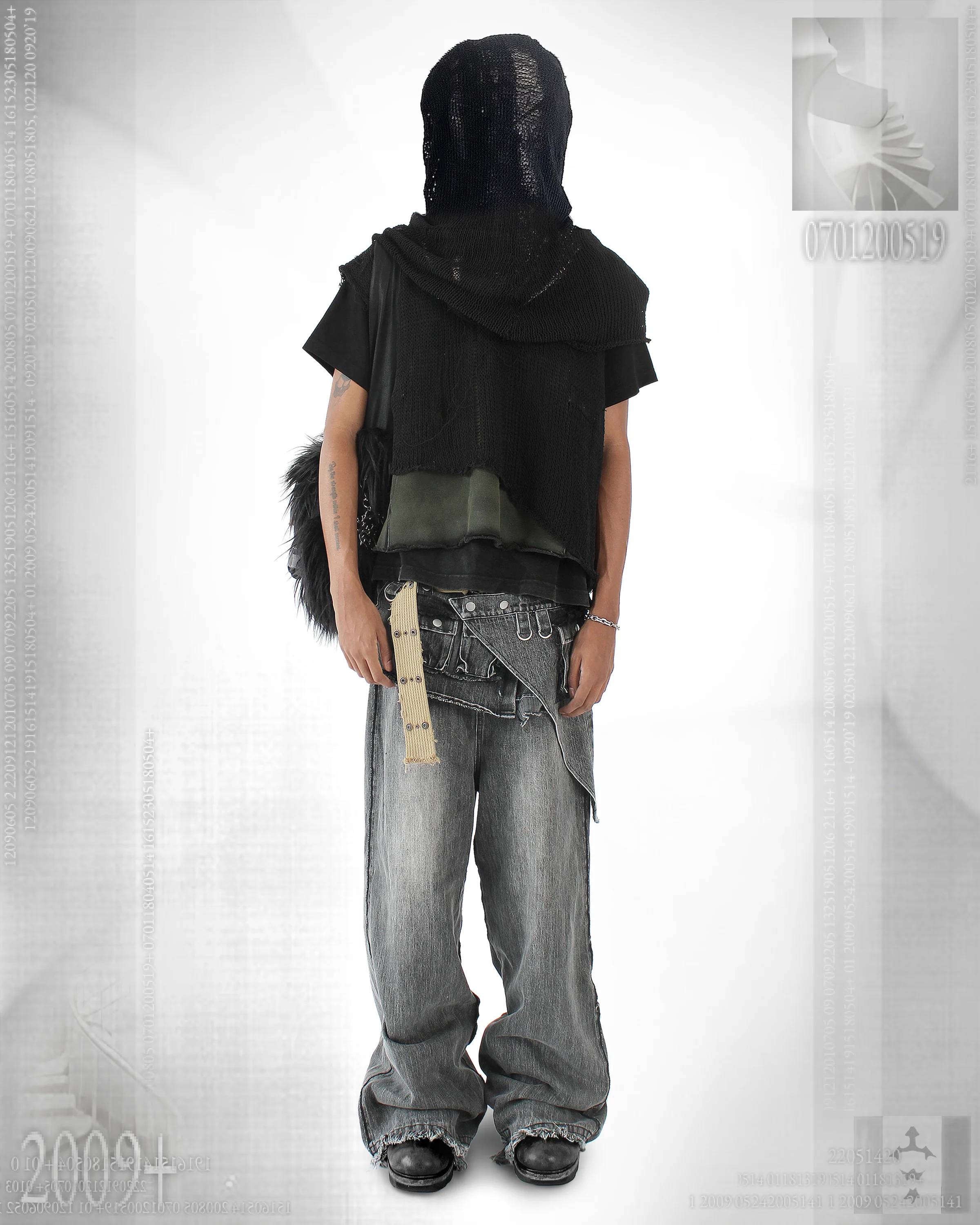 4x-T double-layer sleeveless hoodie - Image 4