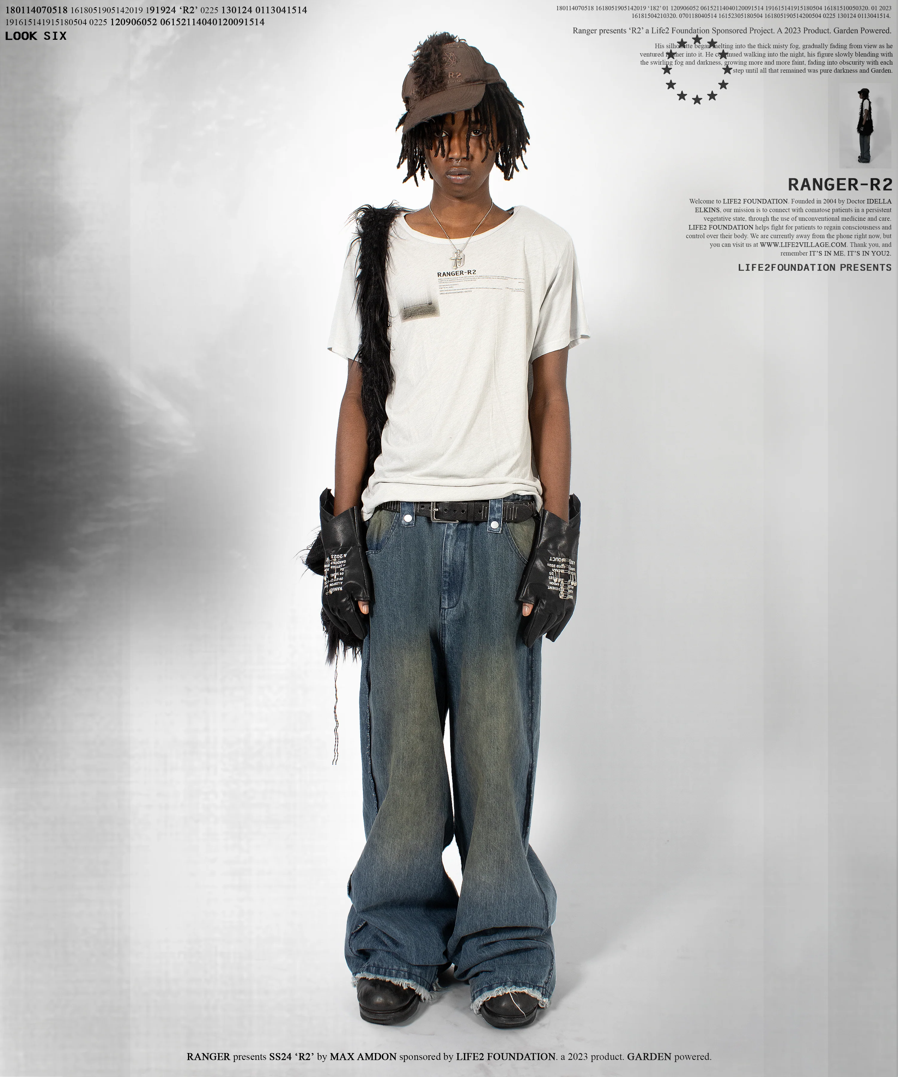 blue detachable-skirt flared denim - Image 5