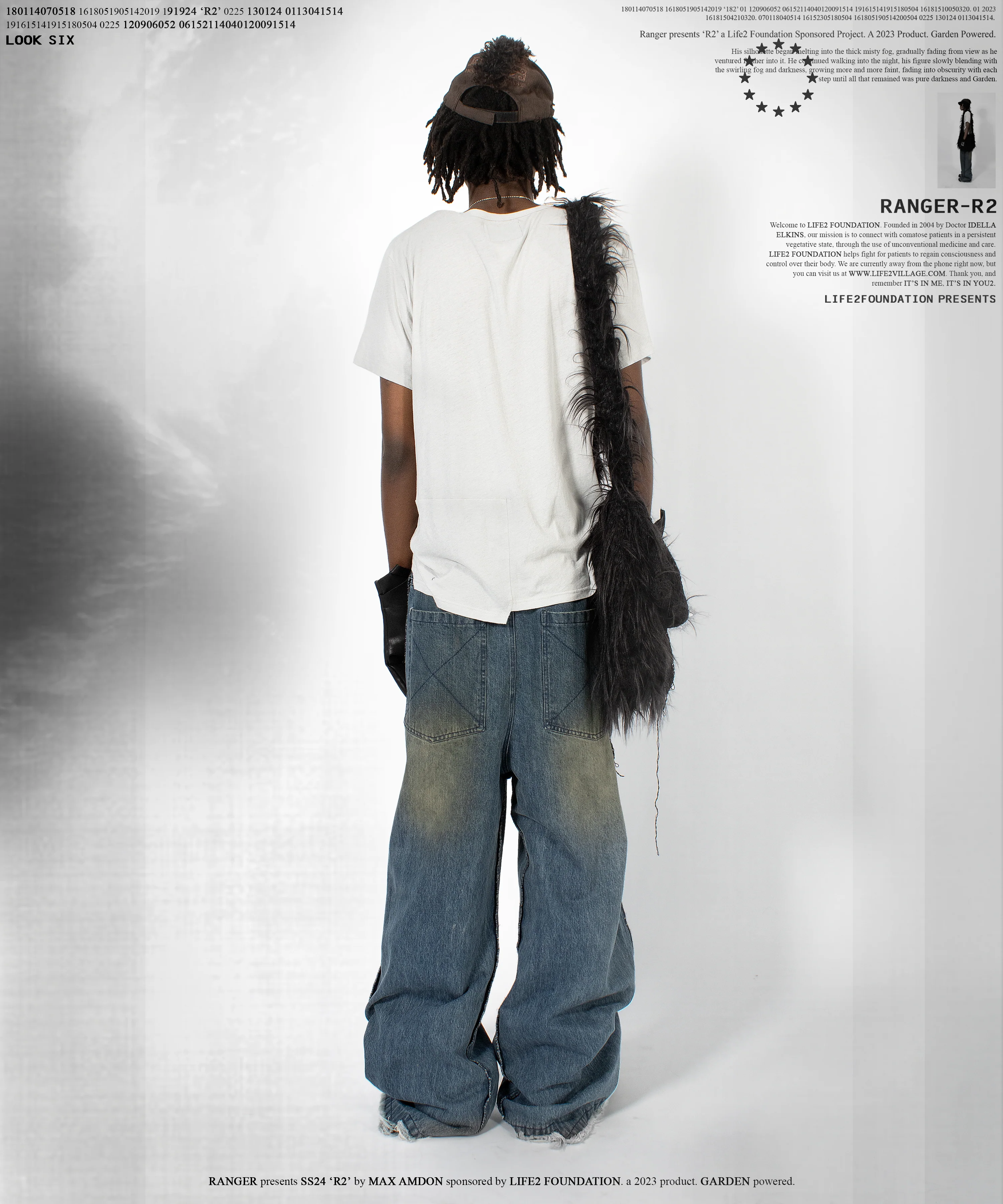 blue detachable-skirt flared denim - Image 6