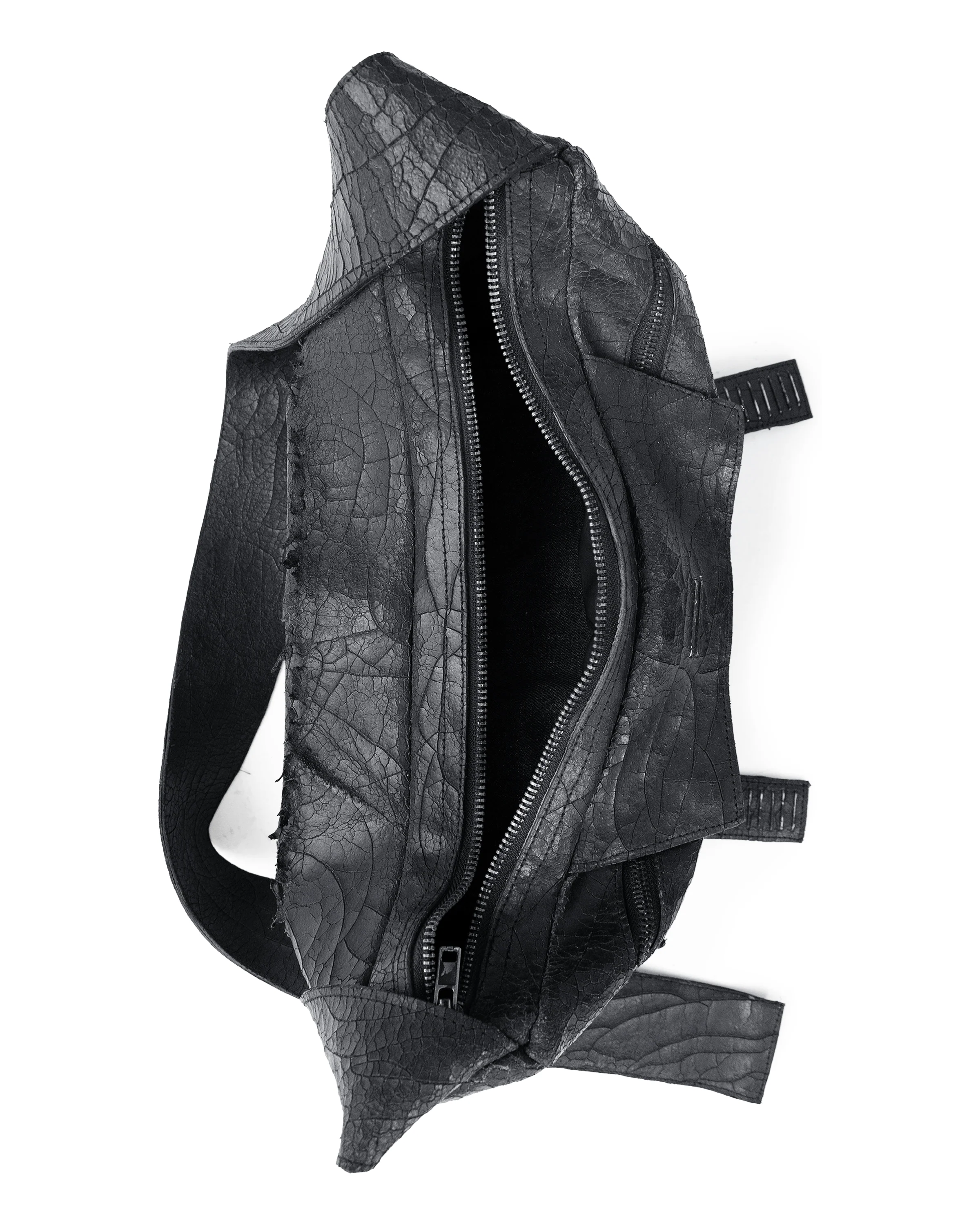 BRIDGE) cracked leather bag - Image 4