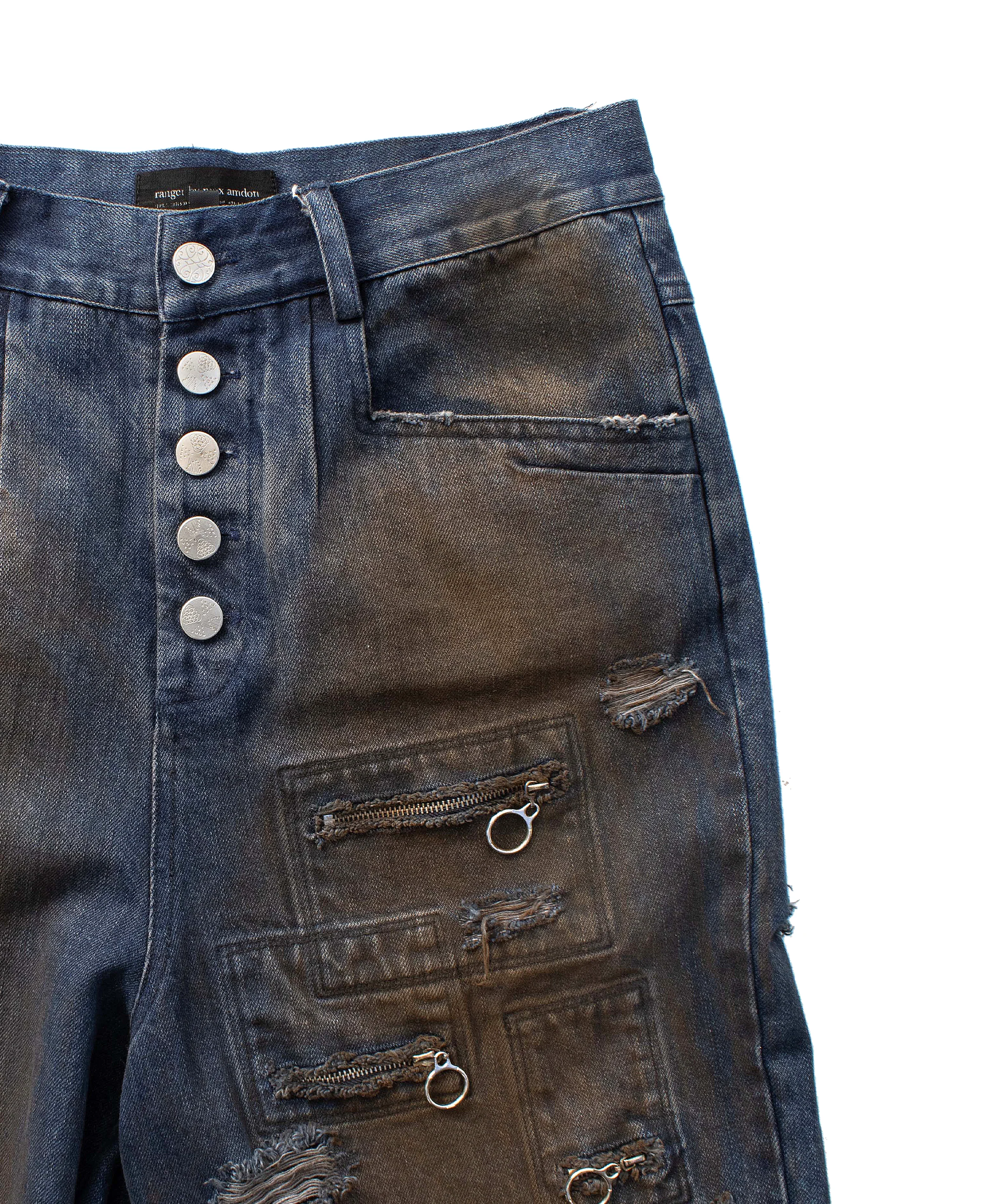 mud wash flared denim - Image 3
