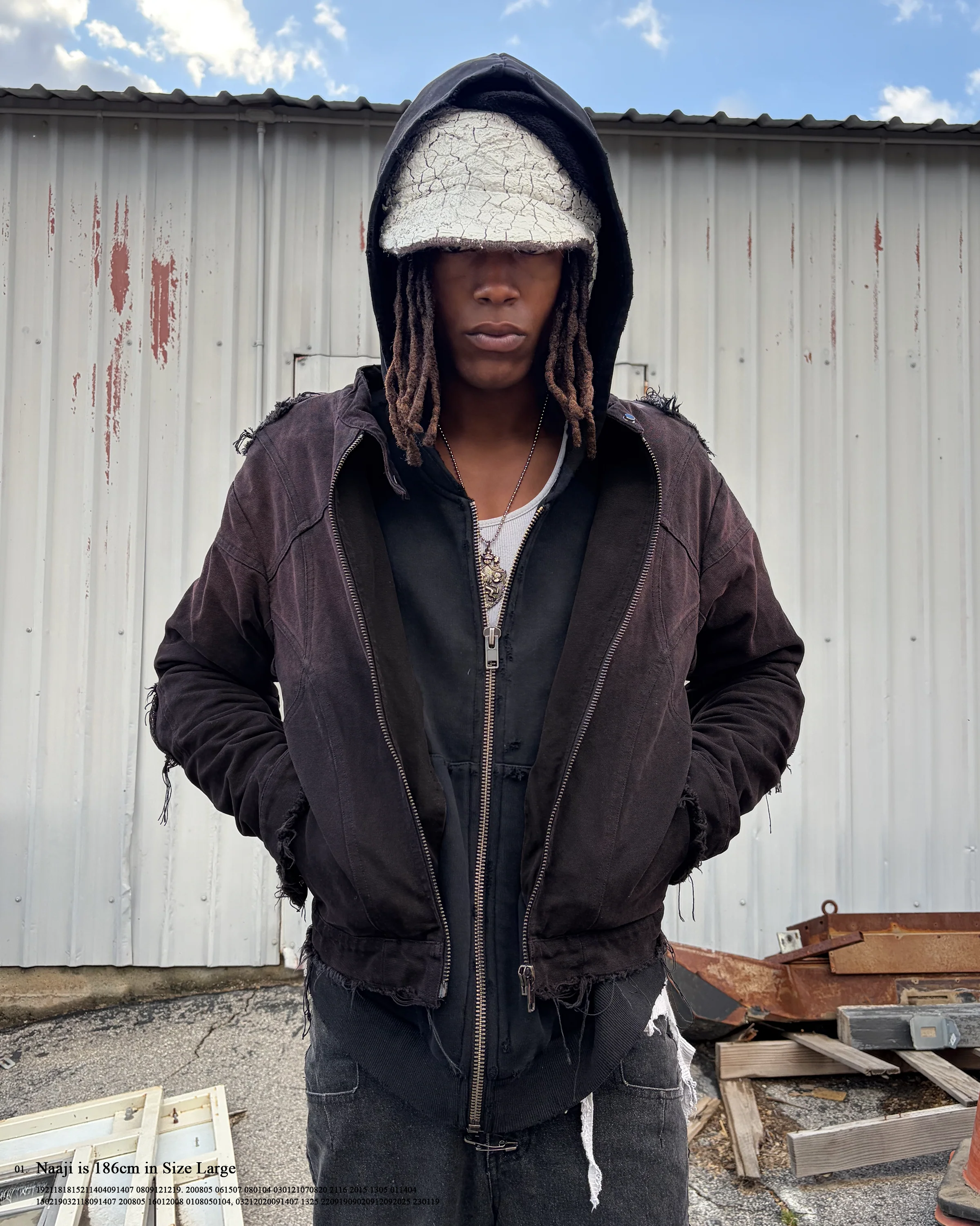 r.Armor burgundy canvas jacket - Image 6