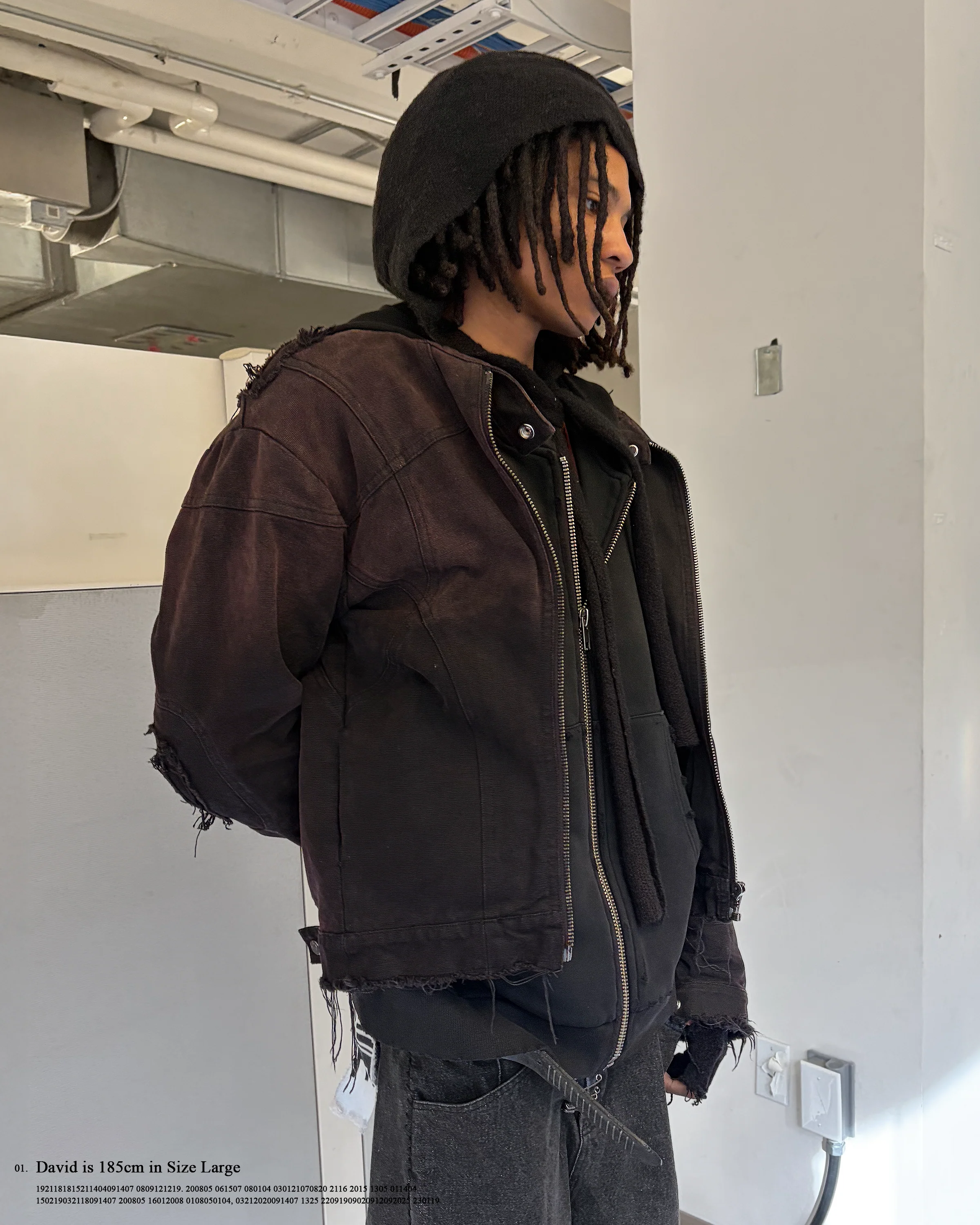r.Armor burgundy canvas jacket - Image 7