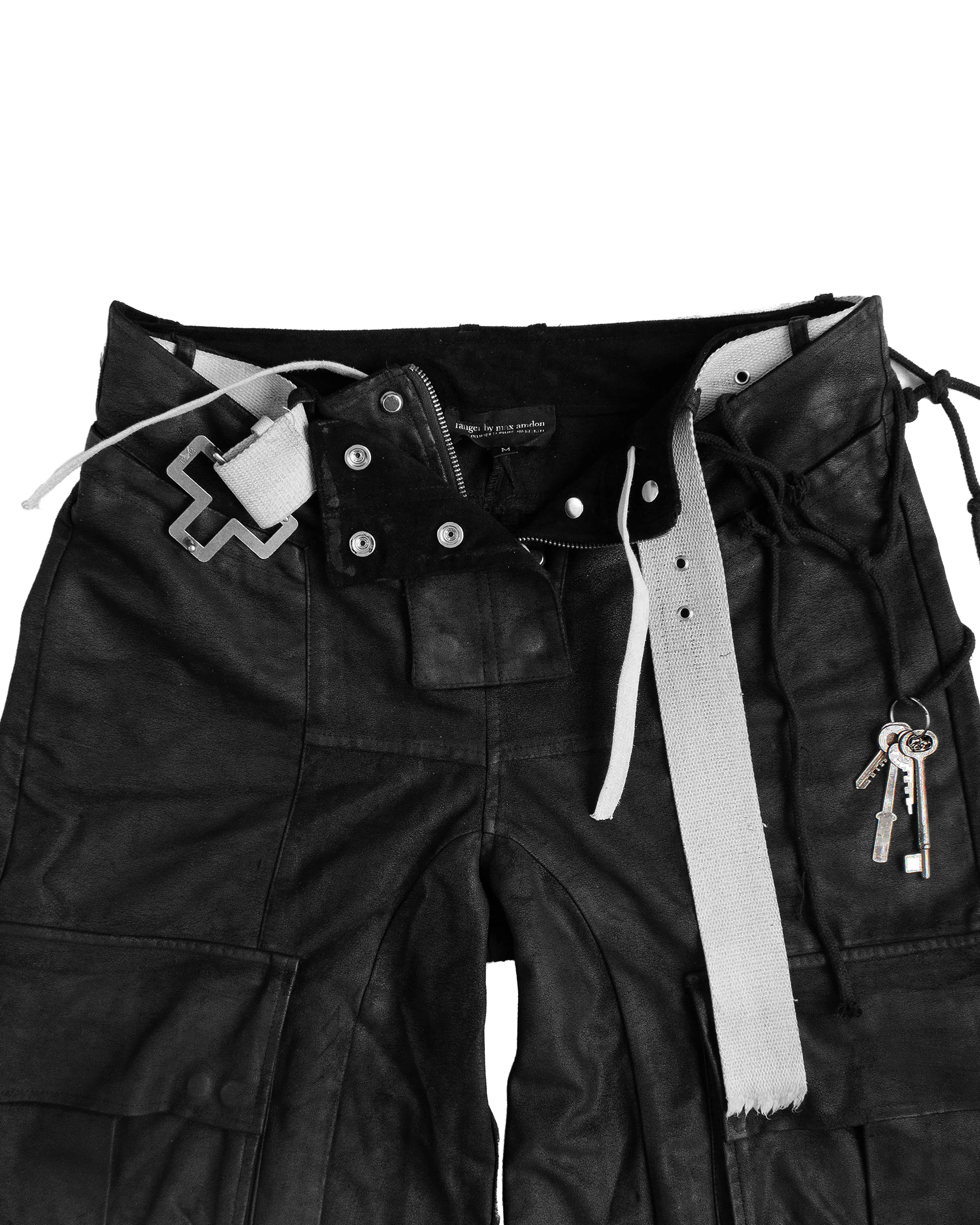 WAX suede modular shorts +Belt - Image 5