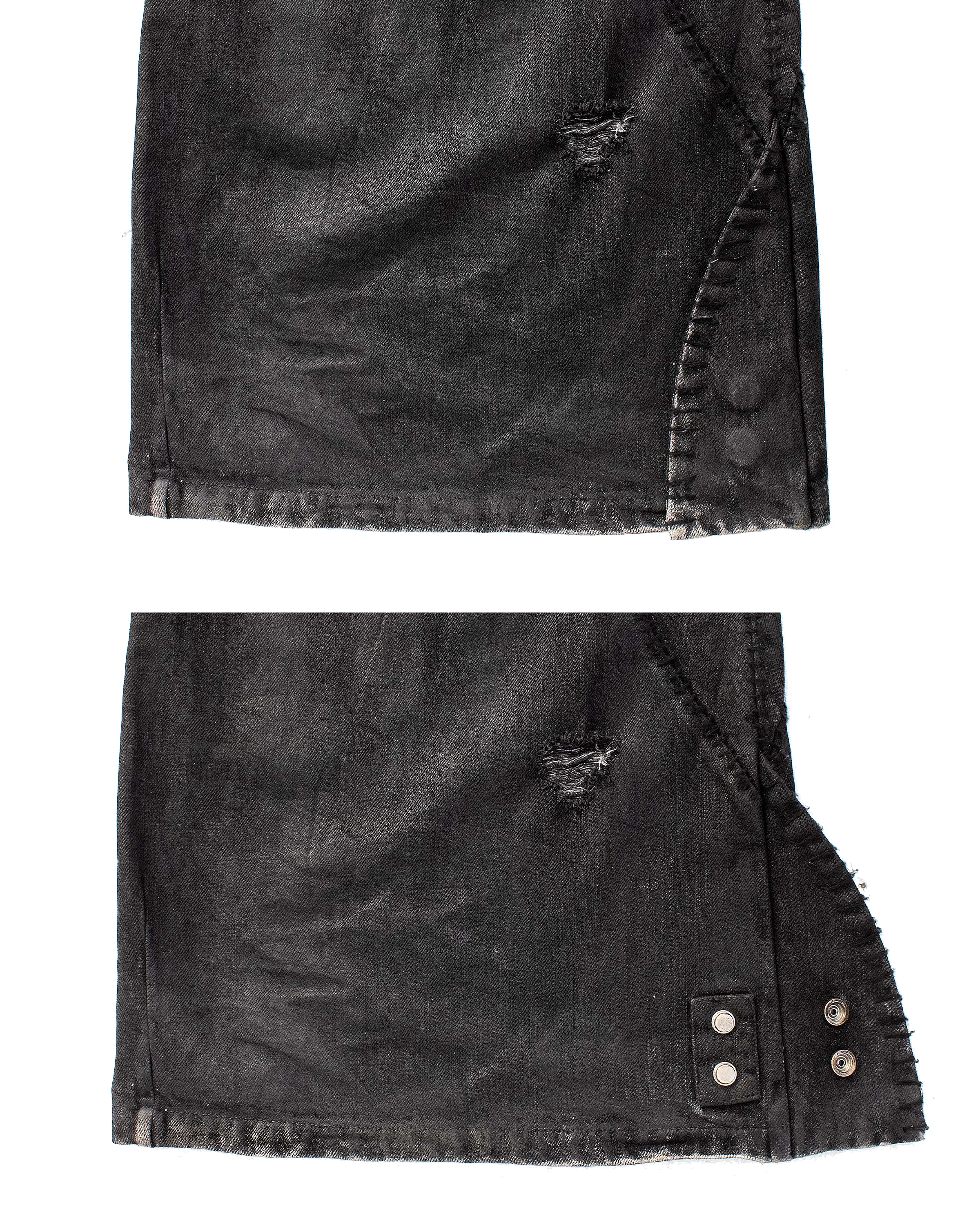 waxed wide leg denim - Image 6
