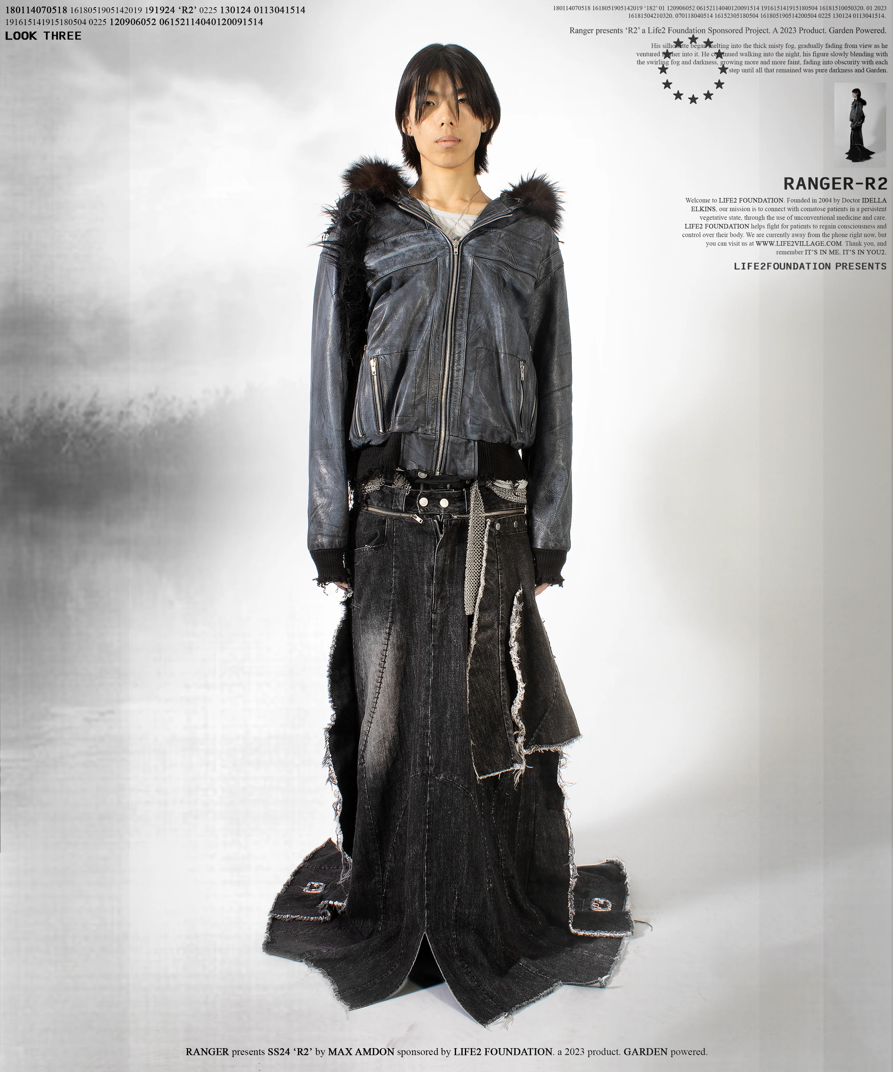 X detachable-skirt denim - Image 11