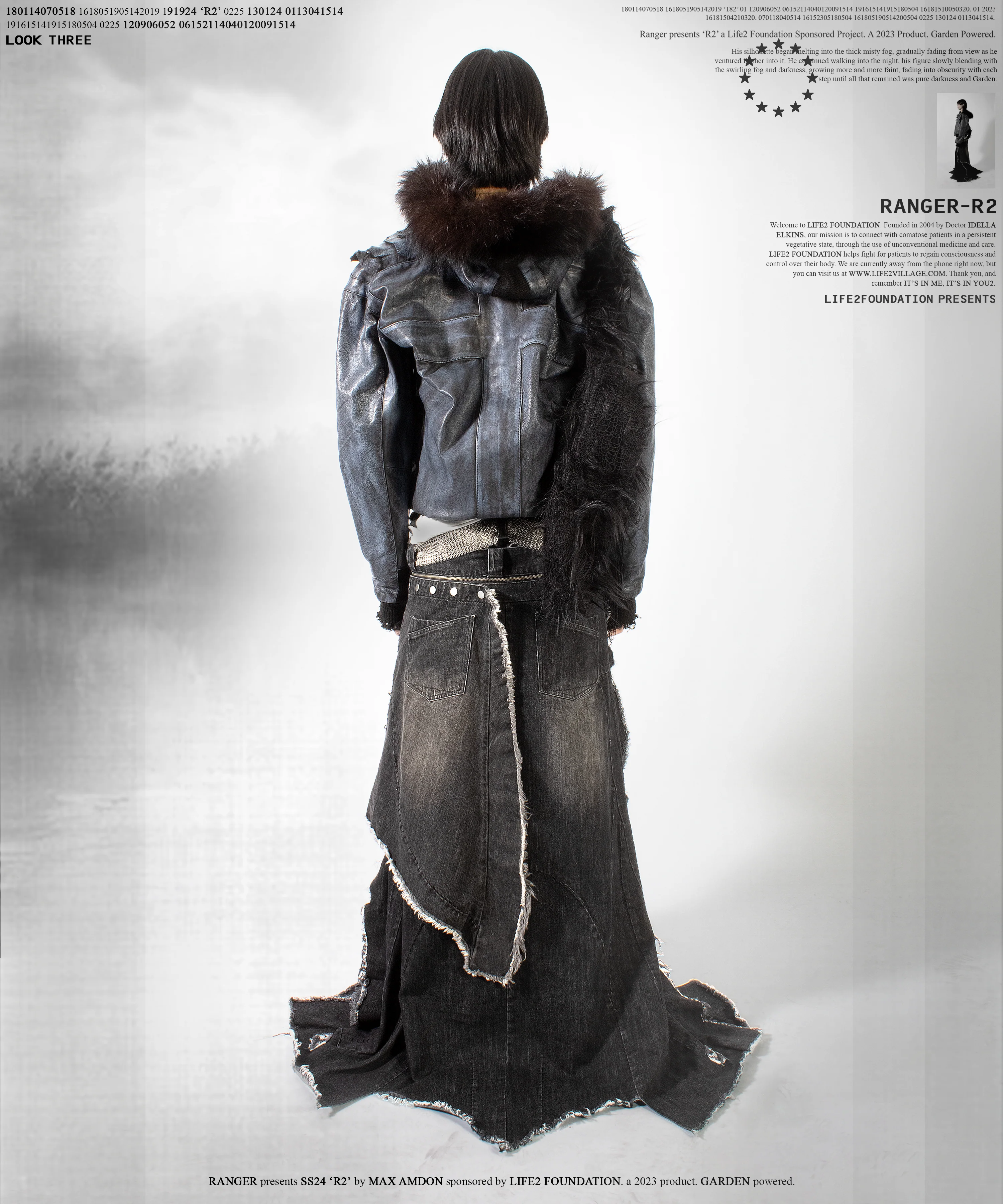 X detachable-skirt denim - Image 12