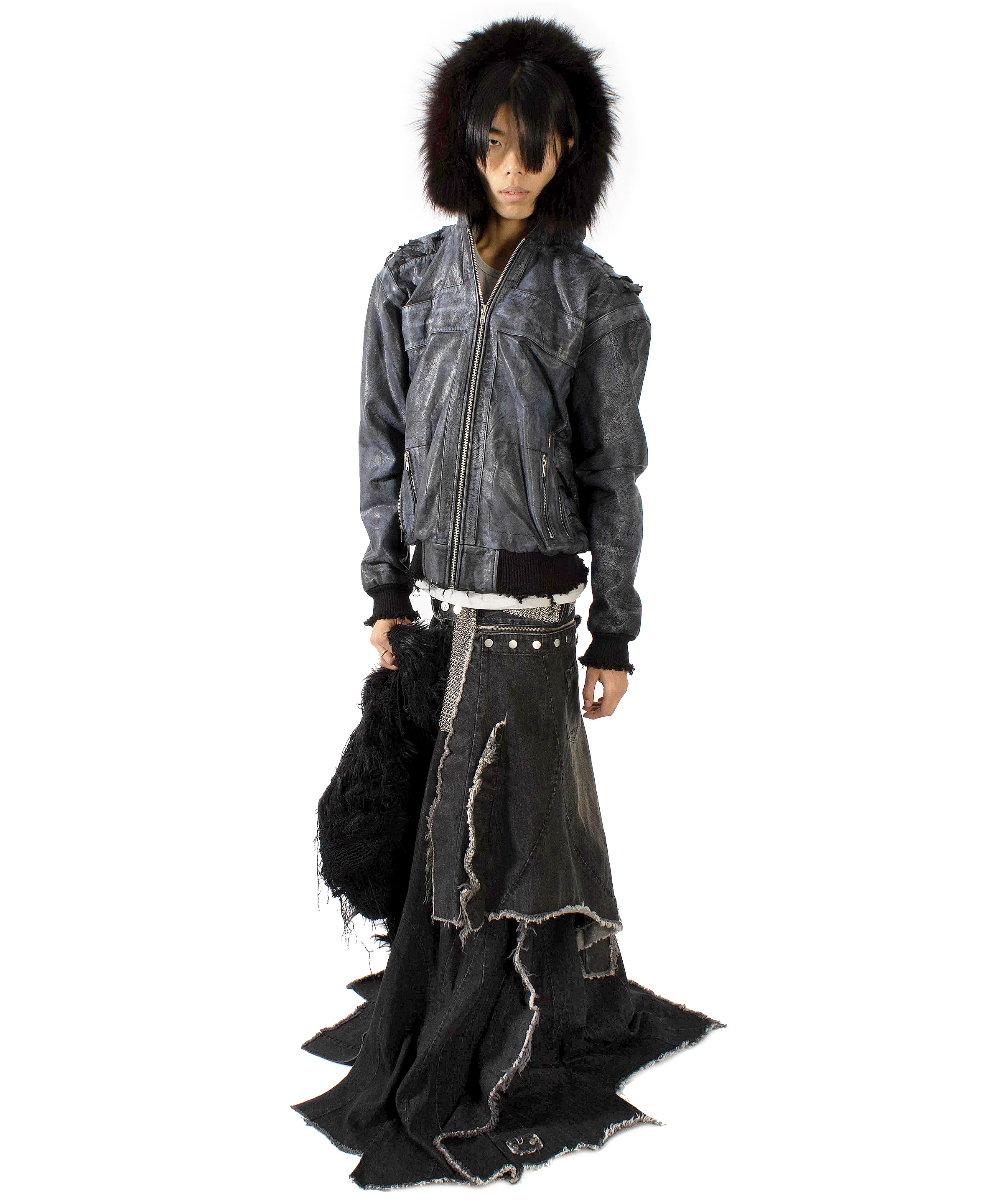 X detachable-skirt denim - Image 9